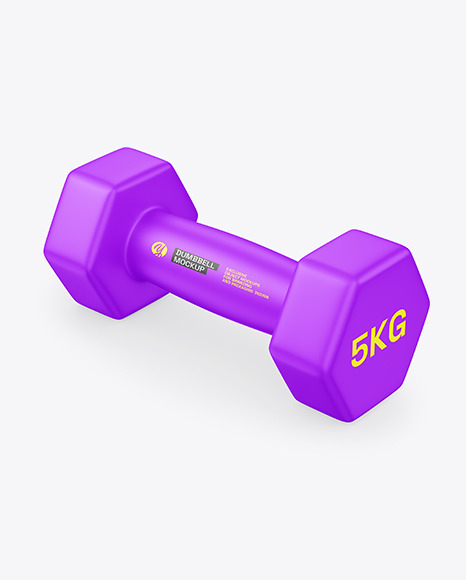 Matte Dumbbell Mockup
