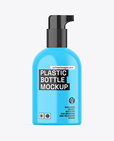 Glossy Cosmetic Bottle Mockup