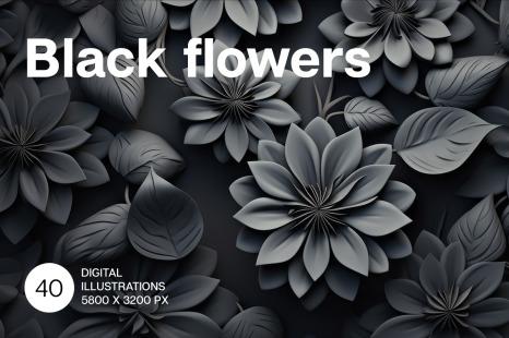 Black Flowers