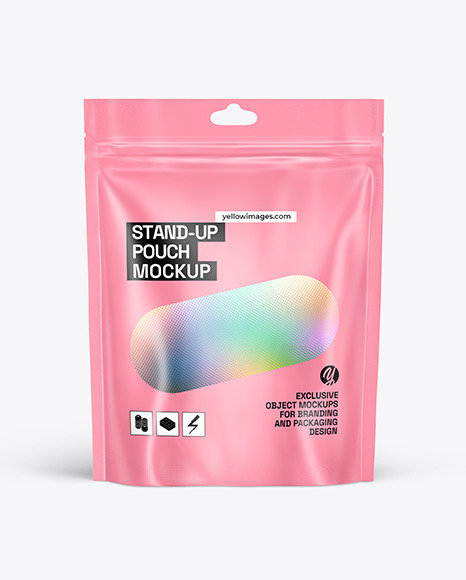 Matte Stand-up Pouch Mockup