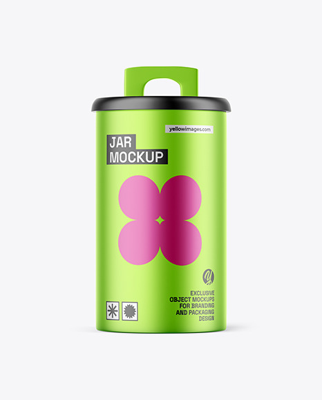 Metallic Jar Mockup