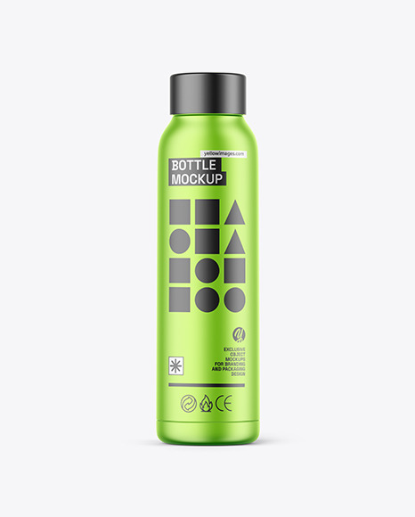 Metallic Bottle Mockup