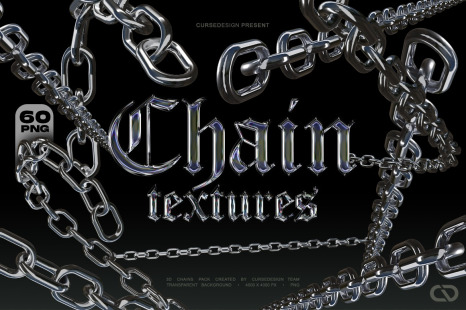 60 Chain Textures Pack [8K]