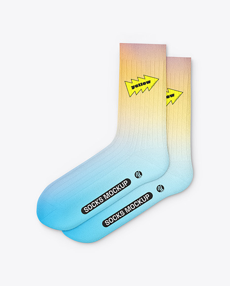Socks Mockup - Top View