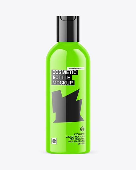 Glossy Cosmetic Bottle Mockup