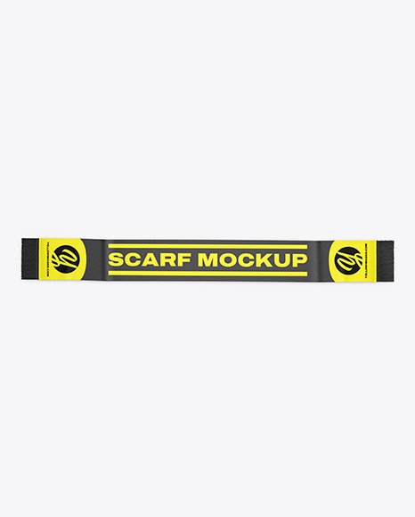 Fan Scarf Mockup - Top View