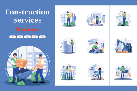 M617_Construction Services Illustration Pack