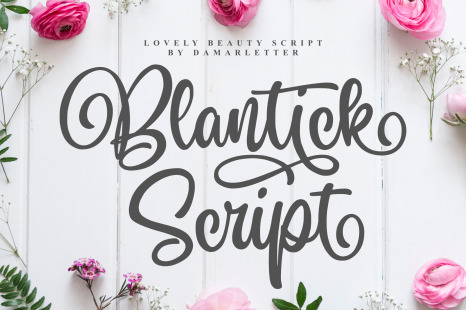 Blantick Script Handwriting
