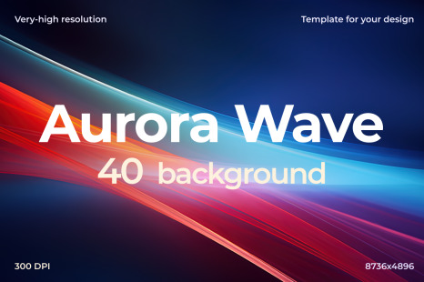 Aurora Wave Background Set