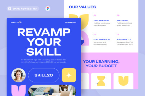 MasterUp - Online Course Email Newsletter