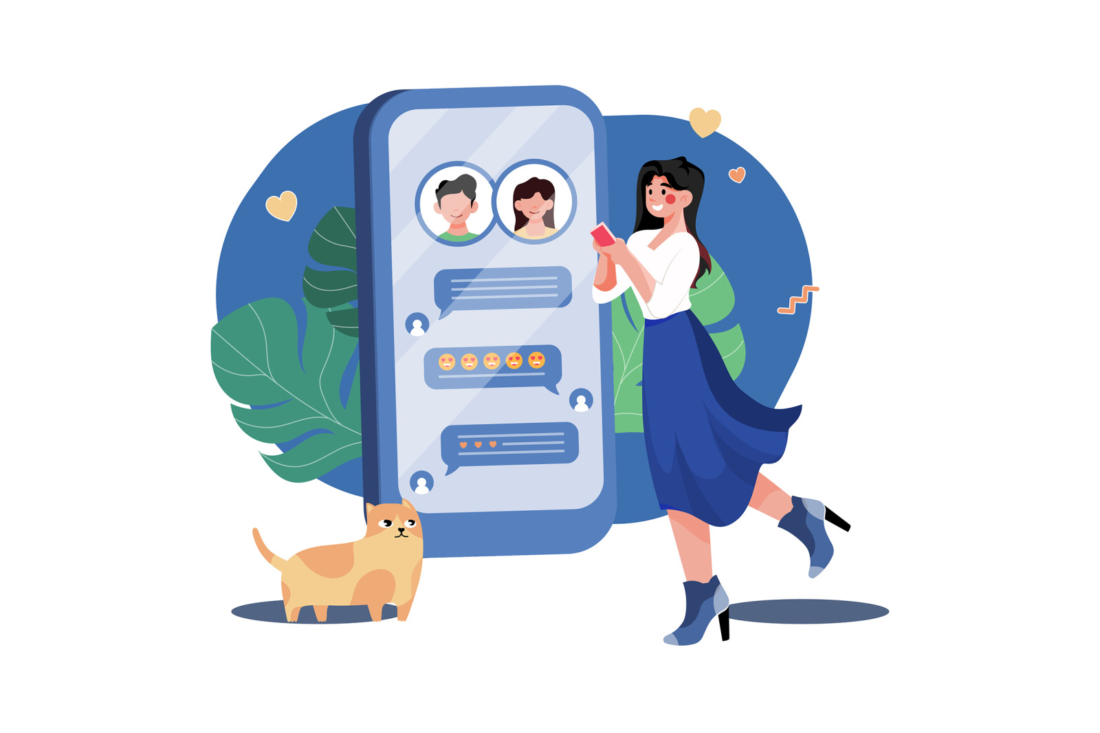 M432_Online Dating Illustration Pack M432_Online Dating Illustration Pack