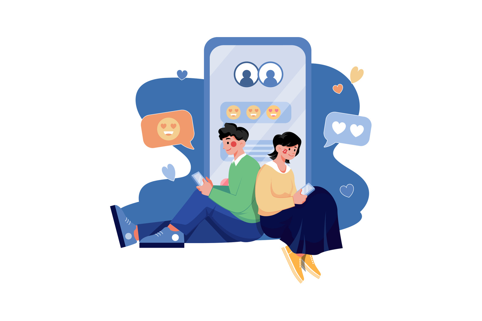M432_Online Dating Illustration Pack M432_Online Dating Illustration Pack