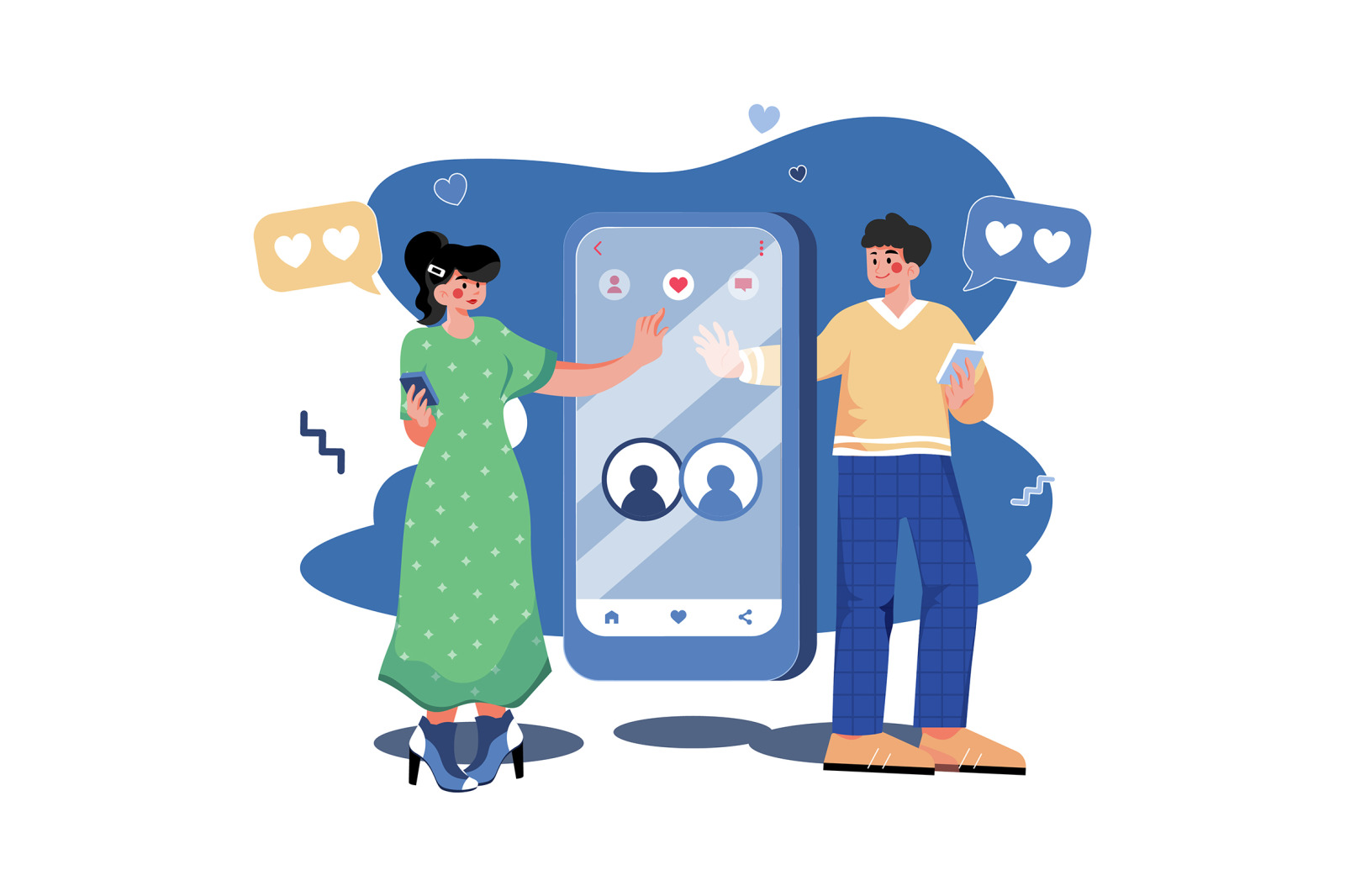 M432_Online Dating Illustration Pack M432_Online Dating Illustration Pack
