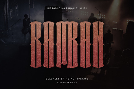 Blackletter Metal Typeface - Ramban