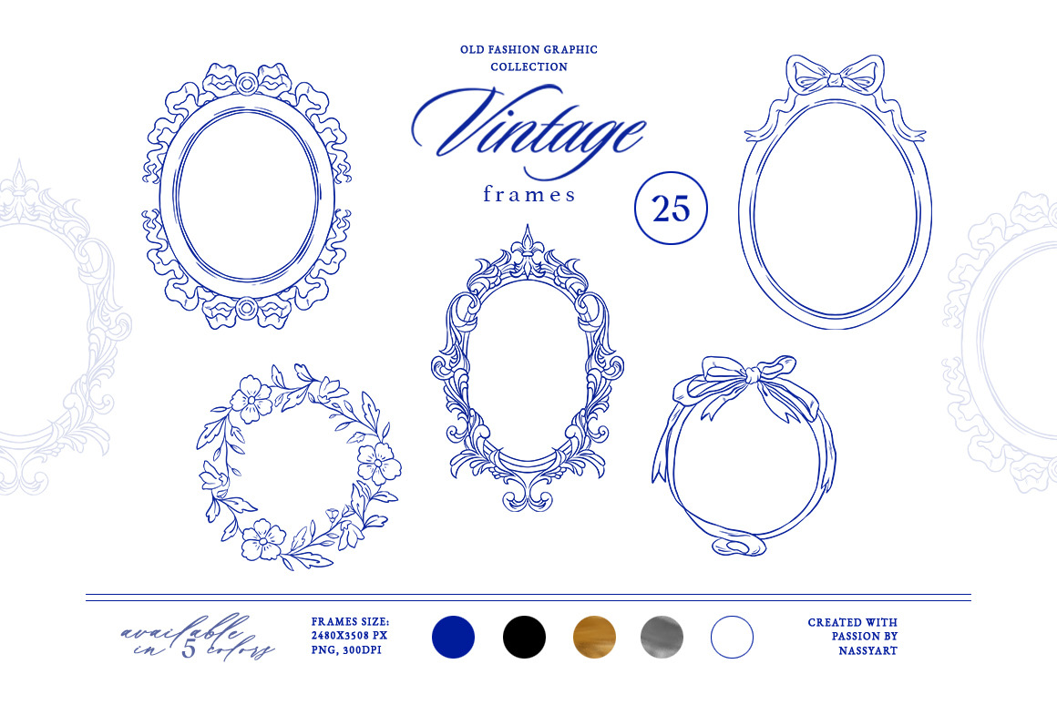 Barbara Vintage Line Art Set Barbara Vintage Line Art Set