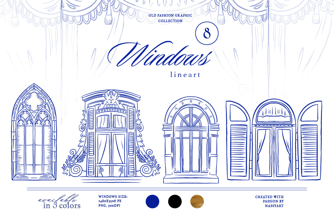 Barbara Vintage Line Art Set Barbara Vintage Line Art Set
