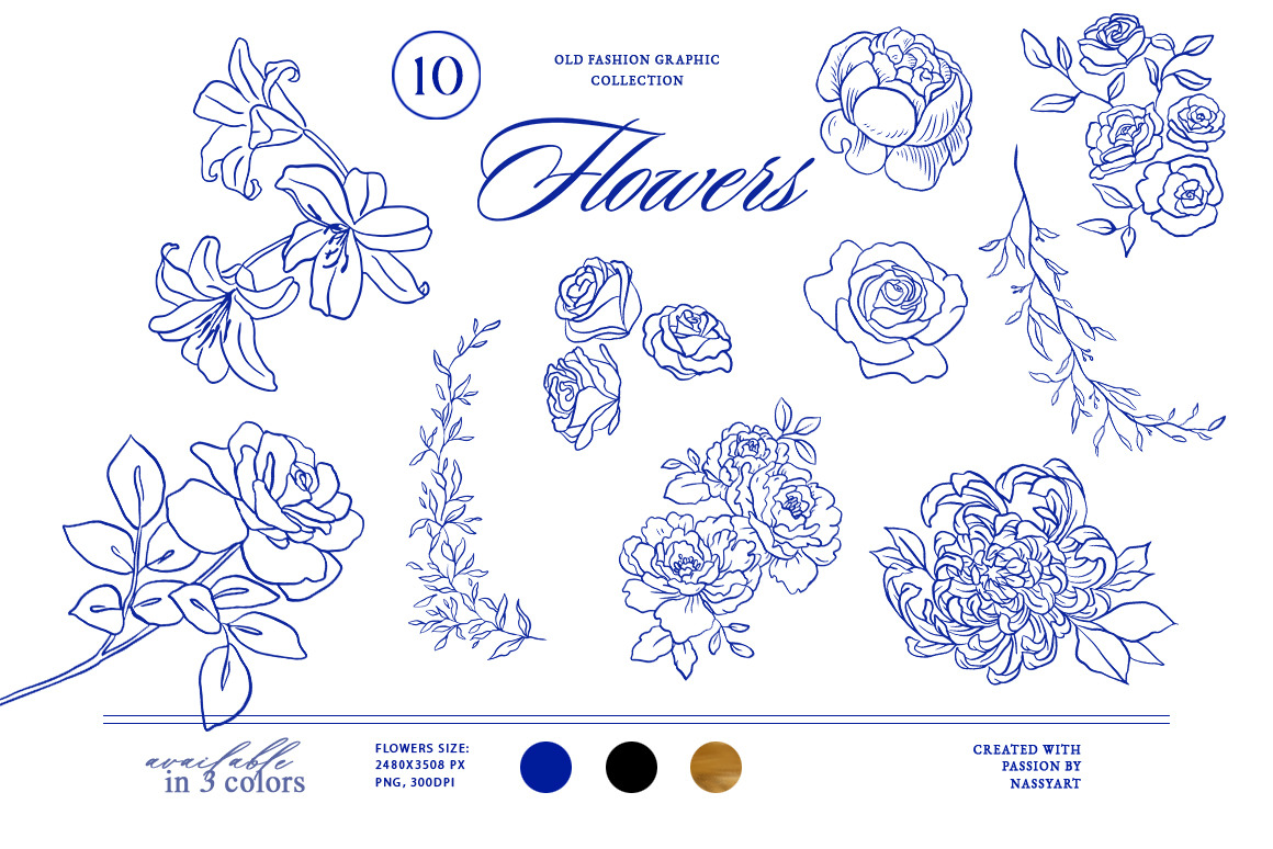 Barbara Vintage Line Art Set Barbara Vintage Line Art Set