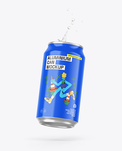 Can W/ Glossy Finish Mockup
