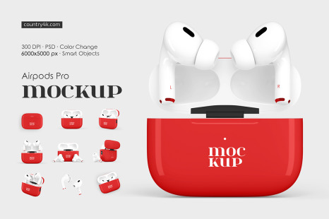 Airpods Pro Mockup Set