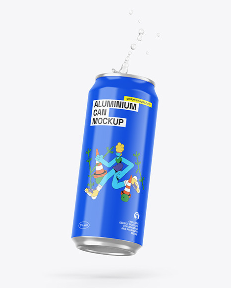 Can W/ Glossy Finish Mockup