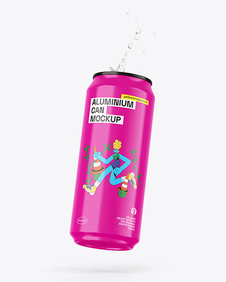 Glossy Can Mockup
