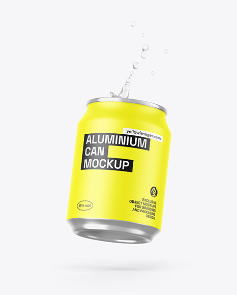 Can W/ Matte Finish Mockup