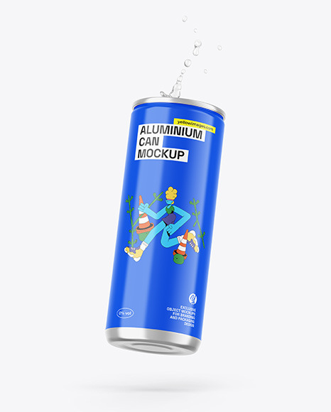 Can W/ Glossy Finish Mockup