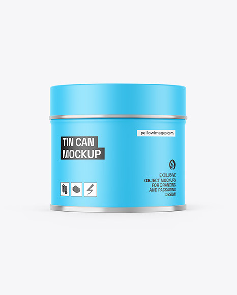 Matte Tin Can Mockup