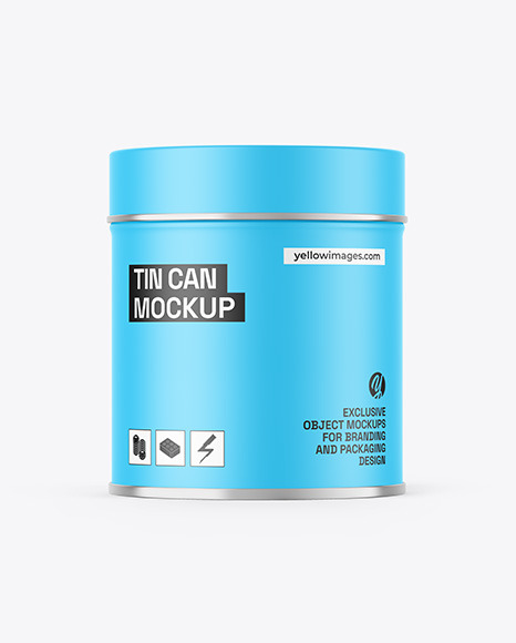 Matte Tin Can Mockup