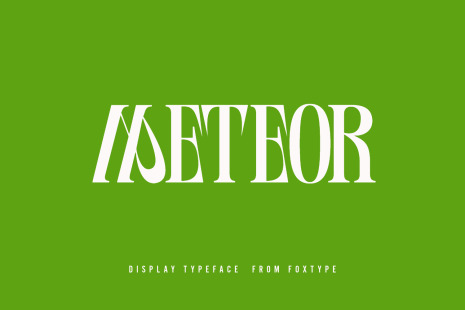 Meteor Display Font