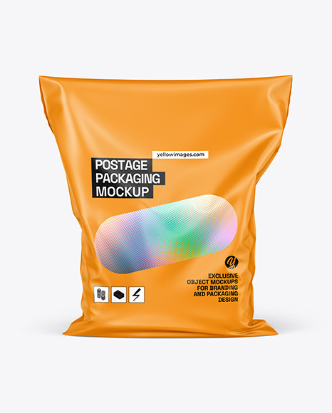 Matte Postage Bag Mockup