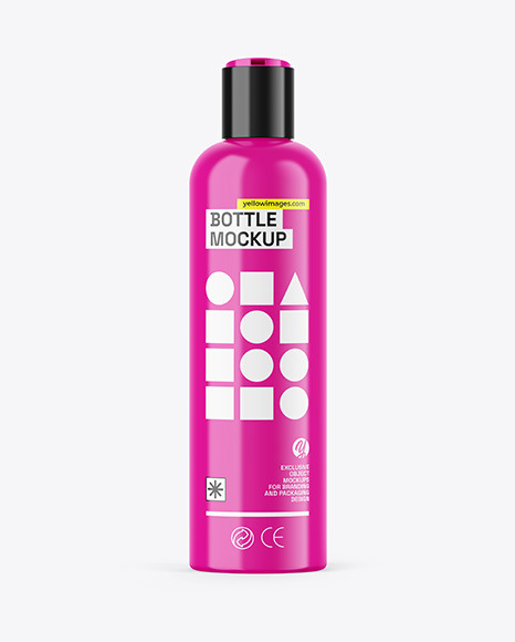 Glossy Bottle Mockup