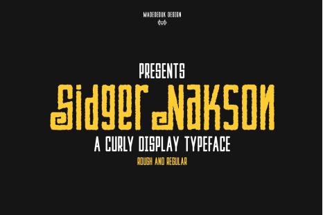 Sidger Nakson - Display Font