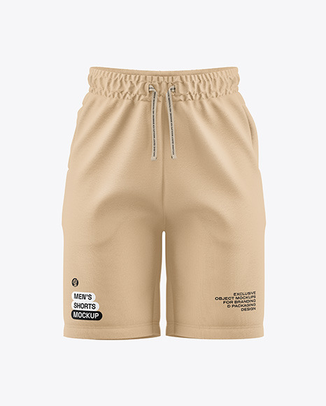Men&#039;s Shorts Mockup - Front View