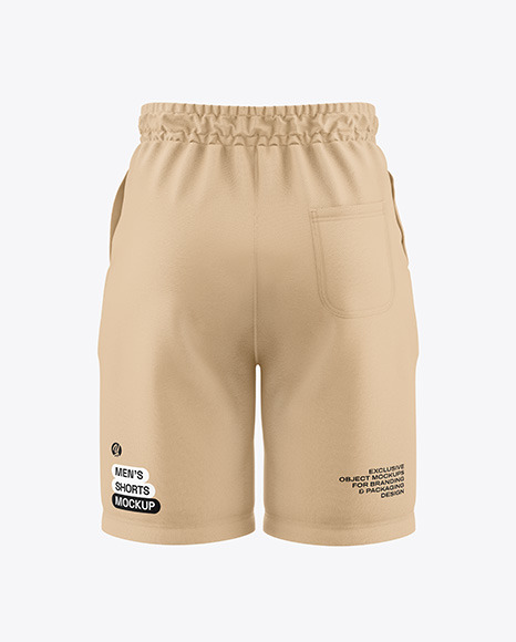 Men&#039;s Shorts Mockup - Back View