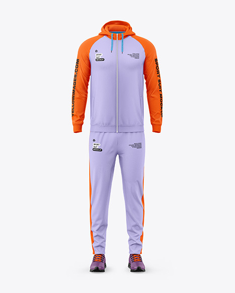 Men&#039;s Sport Suit Mockup - Front View