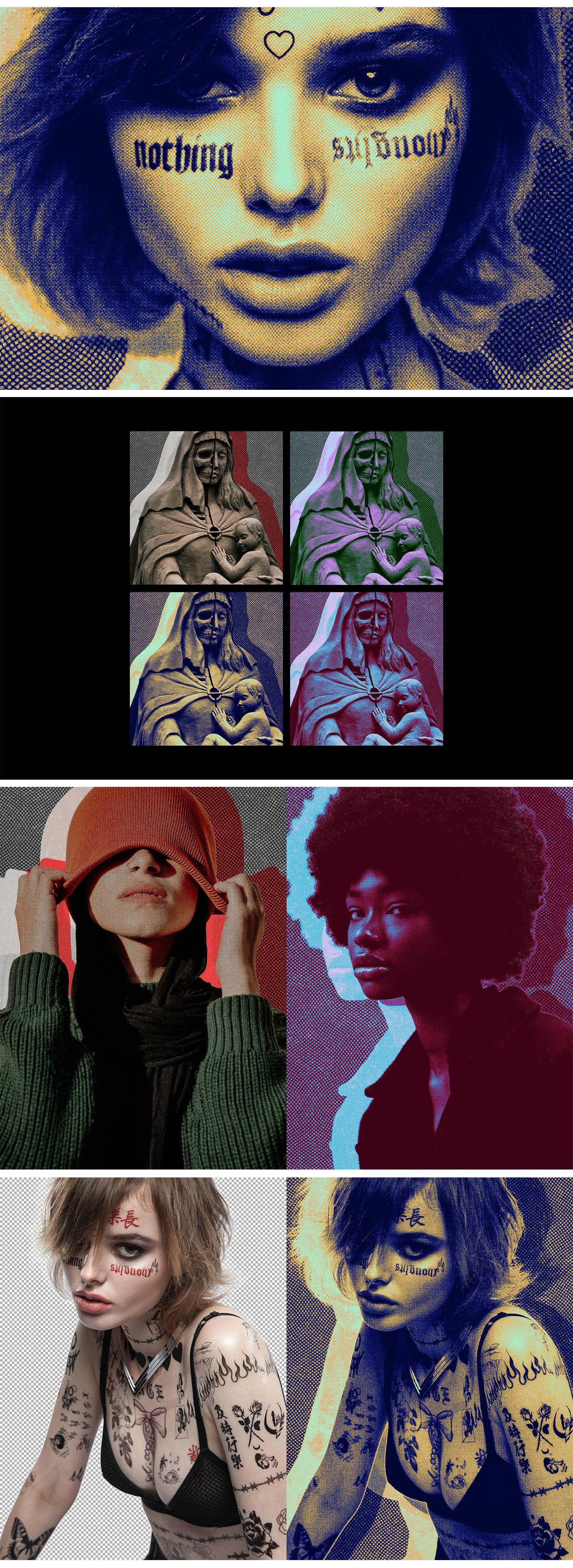 Acid Halftone Poster Photo Effect Acid Halftone Poster Photo Effect