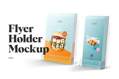 Flyer Holder Mockup
