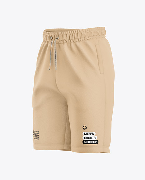 Men&#039;s Shorts Mockup - Half Side View