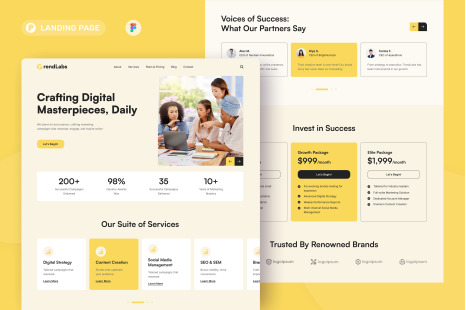 TrendLabs - Marketing Agency Landing Page