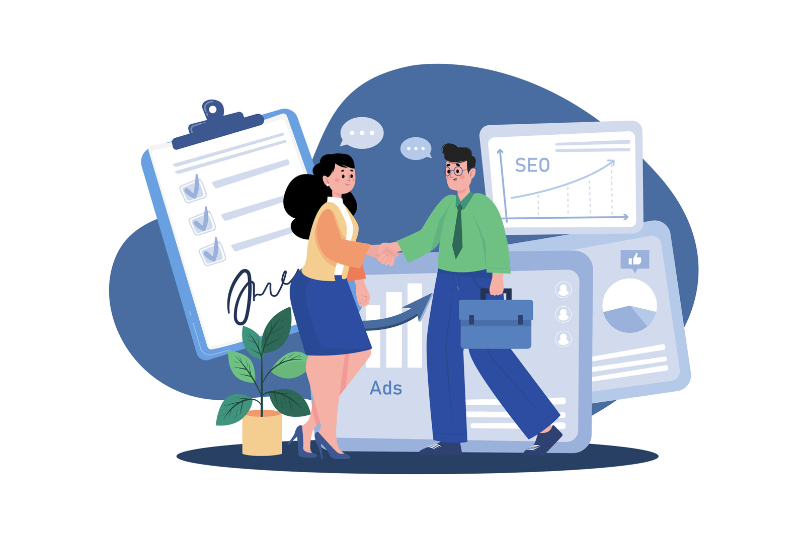 M453_Digital Marketing Illustration Pack M453_Digital Marketing Illustration Pack