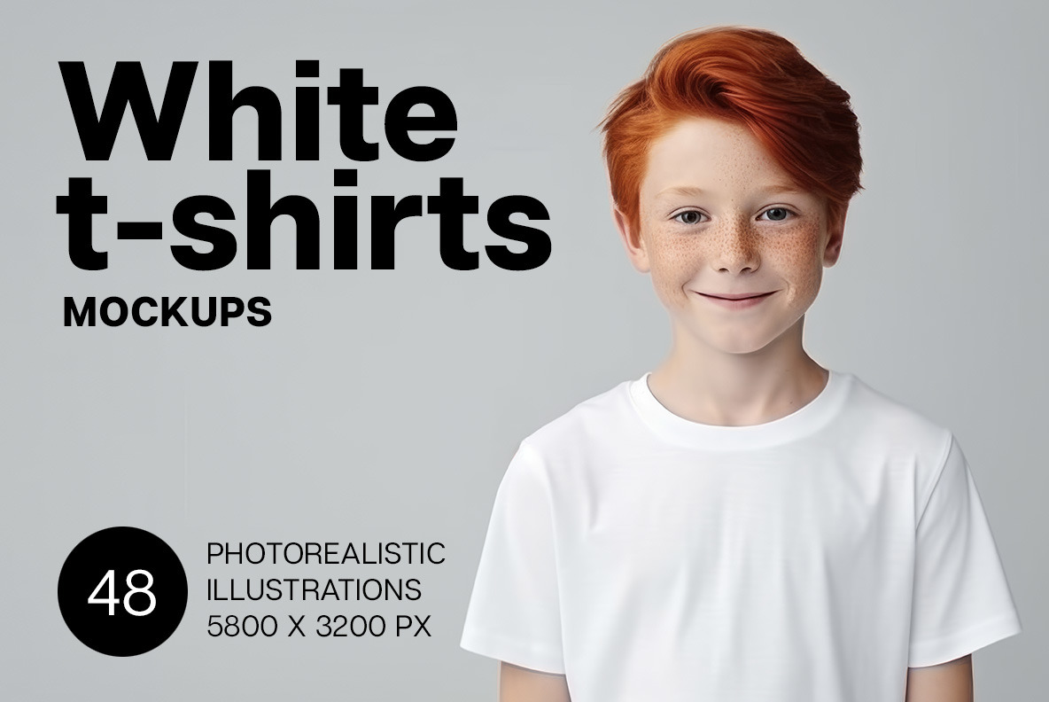 White t-shirts for mockups White t-shirts for mockups