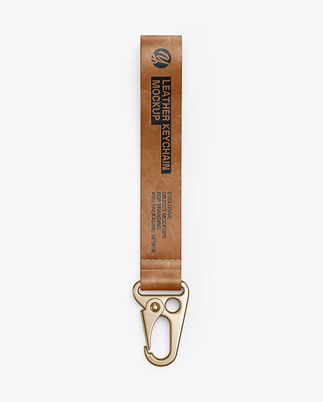 Leather Keychain Mockup