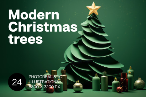 Modern Christmas Trees backgrounds