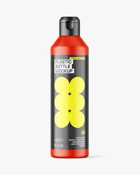Matte Plastic Bottle Mockup