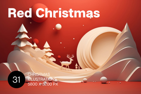 Red Christmas backgrounds