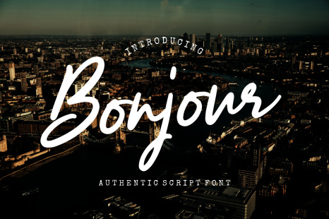 Bonjour - Modern Handwritten Script Font