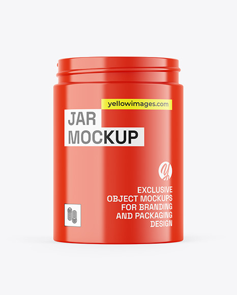Glossy Jar Mockup