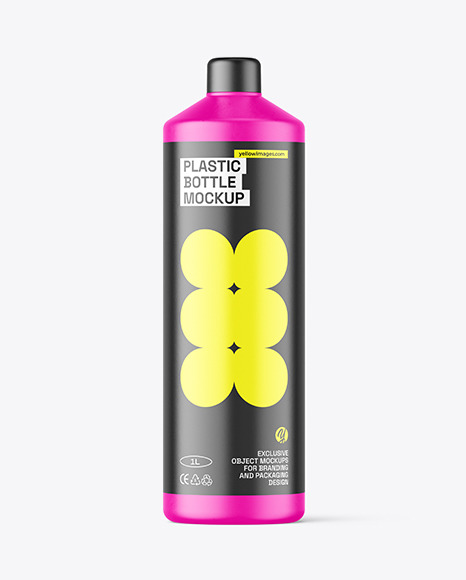 Matte Plastic Bottle Mockup