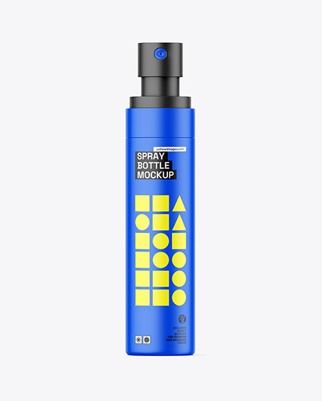 Matte Cosmetic Spray Bottle Mockup